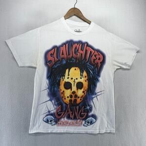 21 Savage Shirt mens Large White Graphic White Its All A blur Double Sided merch